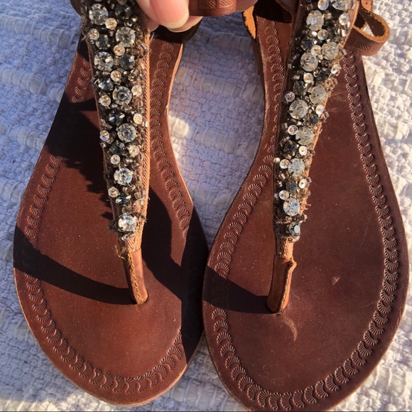 Anthropologie Jasper & Jeera Embellished Sandal Retail easy for $130 hardly worn - Picture 3 of 10